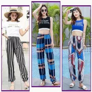 [라일리] Rly 여자 냉동 바지 몸빼 아이스 밴딩 쿨팬츠 고무줄 여름