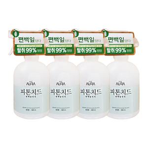 엘지 아우라 피톤치드 편백탈취제 숲속향 500ml 4개 섬유탈취