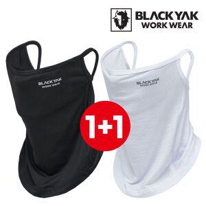 (1+1) 블랙야크 S-페이스스카프 자외선차단 골프 등산 야외활동 골프 마스크 쿨스카프 블랙 화이트