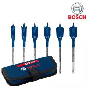 보쉬 EXPERT 스페이드 비트 세트 6P 2608902109 (2608900333) 목공 목재 나비 드릴 비트 기리 육각샹크