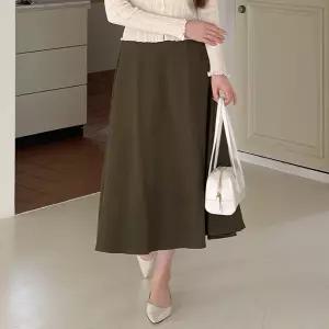 [제작/빅사이즈]이블렛 비네티 뒷밴딩 플레어 롱스커트 제이스타일