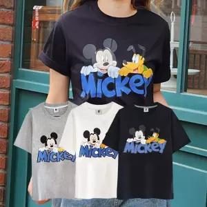 디즈니 미키플루토 라운드 남여공용 반팔 티셔츠 (라이센스정품 국내제작)