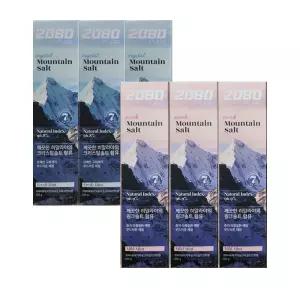 애경산업 2080 히말라야 마운틴 퓨어솔트 치약 120g 핑크 3개+크리스탈 3개 국내생산