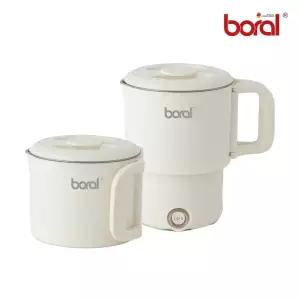 리퍼상품 보랄 접이식 스텐 전기 주전자 멀티포트 폴딩 800ML BR-W600K