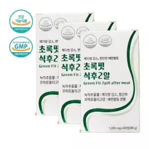 빅뉴트리션 초록핏 카테킨 체지방감소80정x3개