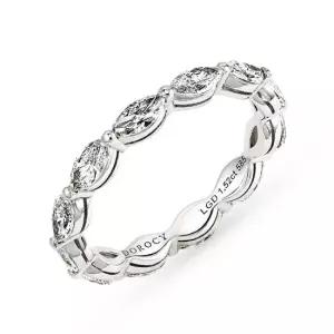 14k 마퀴즈컷 랩 다이아몬드 이터니티 반지 10호 14호)