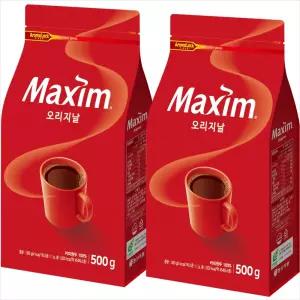 맥심 오리지날 리필커피 500gx2개/2세트구매시 1000원DCX넉넉한 유통기한
