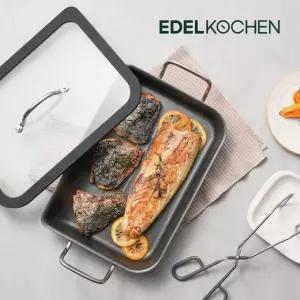 [에델코첸] 통3중 클래시 생선구이팬 29*20cm (블랙)