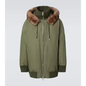 로에베 시어링 트리밍 테크니컬 패딩 코트 TP555080772