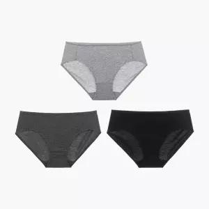 제임스딘 여성 팬티 면스판 베이직 심플 여자 삼각 블랙 그레이 차콜 주니어 JHWWX001