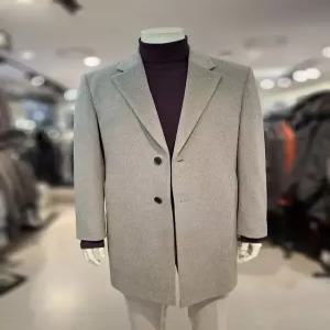 [트레몰로][트레몰로] 주)세정  트레몰로 24FW  누빔안감  케시미어 싱글 투버튼 체스터코트 베이지 TRNEL4