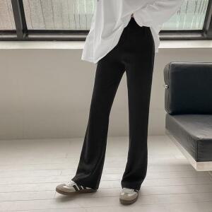 [시크릿라벨] [체형보정] 데일리 골지 밴딩 팬츠