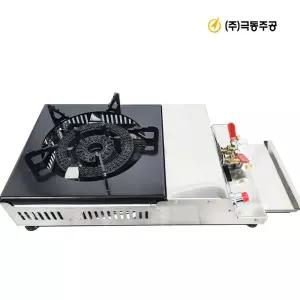 극동주공 고화력 LPG 쌍형 가스렌지 저압용 준저압용 업소용 도시가스 LNG