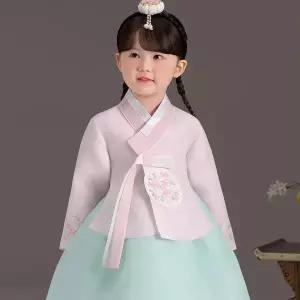 [보리보리/더예한복]QT899-꽃비당의 여아한복 아동한복