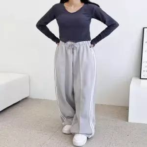 ONM 여성 3컬러 유니크한 배색 라인 밑단스트링 트랙팬츠