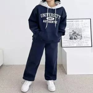 ONM 여성 3컬러 겨울 기모 후드티 와이드팬츠 츄리닝 셋업