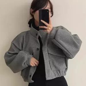 ONM 가오리핏 코트 윈터 아우터 여자 따뜻 크롭 숏 가을