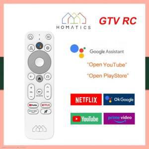 HOMATICS Dongle G 4K Google Netflix 인증 음성 원격용 동글 BT 원격 리모컨 교체