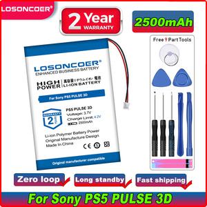 호환 소니 PS5 PULSE 3D 무선 헤드셋 배터리용 2500mAh