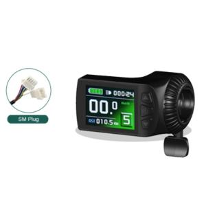 전기 자전거 LCD 9R 컬러 디스플레이 오른쪽 엄지 스로틀 포함 KT 컨트롤러용 허브 모터 변환 키트 36V 48V