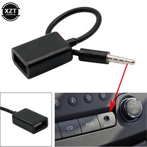 미니 변환기 케이블 코드 3.5mm AUX USB 2.0 어댑터 수-암 오디오 잭 플러그 차량 MP3 CD 플레이어 U 디스