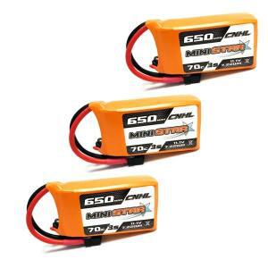 CNHL RC FPV 드론 쿼드콥터 비행기용 Lipo 배터리 3S 4S 11.1V 14.8V 650mAh 850mAh 70C MiniStar XT30 XT6