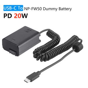 AC-PW20 DC 커플러 NP-FW50 더미 배터리 호환 소니 ILCE-3000 ILCE-5000 ILCE-5100 ILCE-6000 ILCE-6100 IL