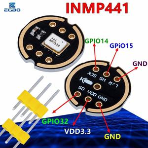 110개 세트 무지향성 마이크 모듈 I2S 인터페이스 INMP441 MEMS ESP32용 고정밀 저전력 초소형 볼륨