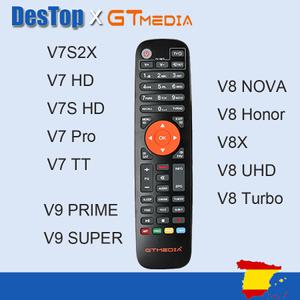 GTmedia V8X V8 UHD NOVA V9 SUPER V7S2X V7 PROV9 PRIME 슈퍼 위성 수신기1PC 리모콘