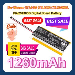 디지털 보드 배터리 와콤 CTL4100 CTL6100 CTL6100WL PR-234385G 1260mAh