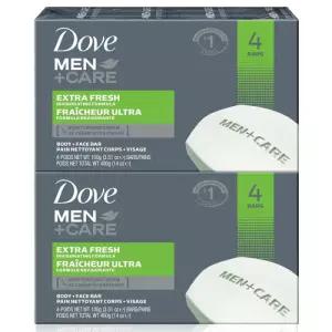 도브 맨 플러스 케어 엑스트라 프레쉬 대용량 비누 뷰티바 100g 4개입 2세트