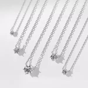 [골드팡] 14k 코델리 6프롱 랩다이아몬드 목걸이