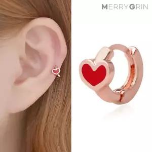 [메리그린] 14K 하트 링 피어싱 gold-pin 로즈골드