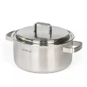 [키친아트] 프리미오 인덕션 통5중 스텐316 양수냄비 24cm 큰냄비