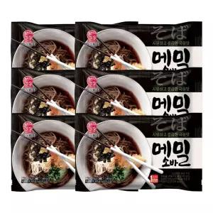 본고장 메밀소바 냉모밀 211.7g 1인분 묶음 6개