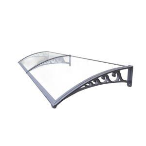 창 도어 캐노피 처마 어닝 투명 발코니 카페 차양막 합금 가림막 방수 내구성 데크 보드