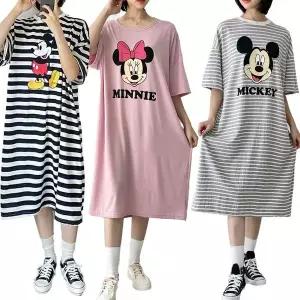 [NS홈쇼핑]디즈니 정품 미키 미니 반팔 원피스 홈웨어 국내 생산 빅사이즈..[35114896]