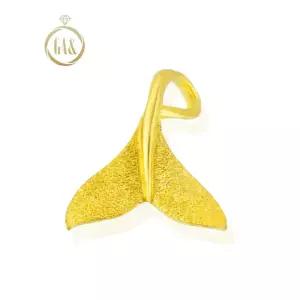[가앤] 24k순금 고래꼬리 목걸이 메달 펜던트 3.75g