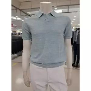 [바쏘옴므]바쏘옴므 세이브존05 민트면혼방스판슬림핏카라반팔니트 WSZ2WT10AMT (33109759)