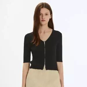 [롯데백화점]시스티나 린넨 집업 브이넥 가디건 ASKCDP21070-JS