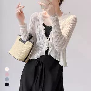 KARRA 페미닌프릴아웃라인가디건_A5M0171