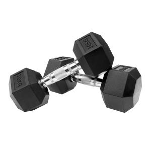 고무 냄새없는 PEV 육각 아령 헬스장 덤벨 홈짐 홈틀 10kg 1개, 2개