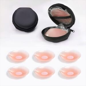 실리콘 니플 패드 3쌍 케이스증정 반영구사용 누디스킨 스킨 패치 실리콘브라