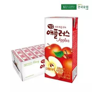 [제휴]건국우유 애플러스 사과 음료 190ml 24팩