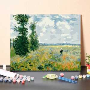 풍경 피포페인팅 유화 캔버스 세트 페인트 명화 그리기 모네