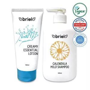 ㅇ브리엘 크리미 에센셜 로션 160ml+카렌듈라 마일드 샴푸 500ml