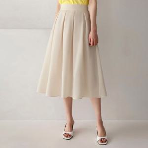 [시크라인] (~XL까지) 프로디 핀턱 뒷 밴딩 스커트 여름 플레어 하객룩 오피스룩 데이트 모임 미시 빅사이즈