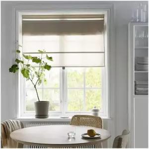 이케아 링블롬마 로만블라인드 베이지 100x160cm 롤스크린 버티컬 커튼