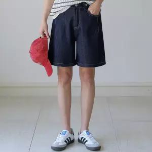 [시크폭스] 스팃 비죠 생지데님 반바지_52DP193