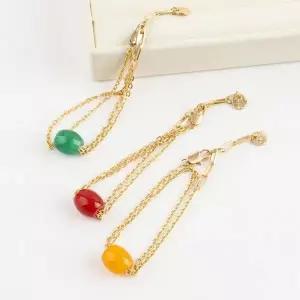 [하프클럽/]여자 비취 옥 사슬 스트랩 금색 스트랩 패션 팔찌